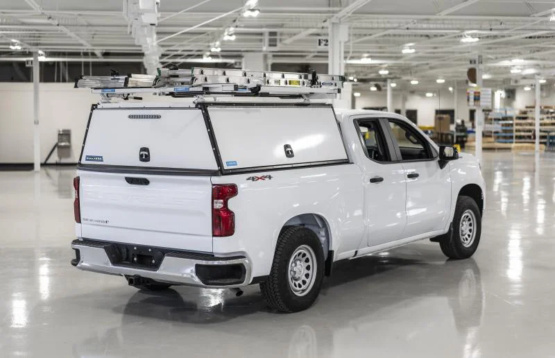 Pickup truck with a fitted Adrian truck cap