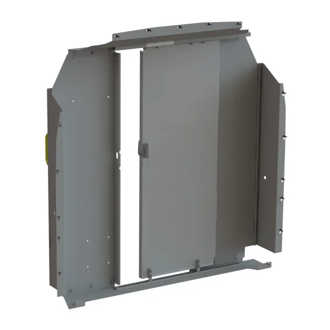 A sliding door van bulkhead partition product shot