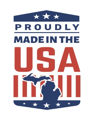 Proudly made in the USA badge